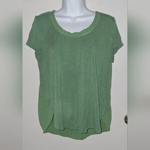 Deletta By Anthropologie Sage Green Short Sleeve Size Small
